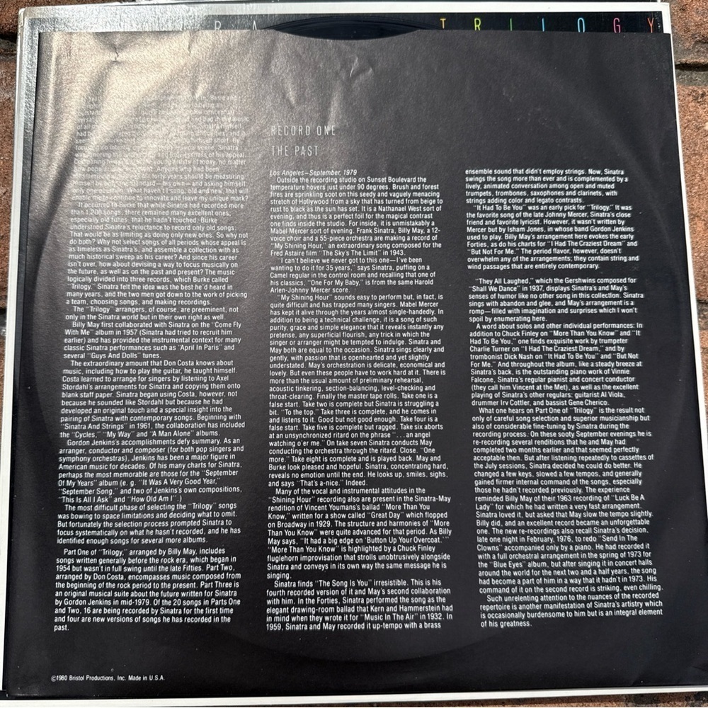 Frank Sinatra - Sinatra Trilogy 12" Vinyl LP Album Record X3 Box Set - Picture 5 of 7